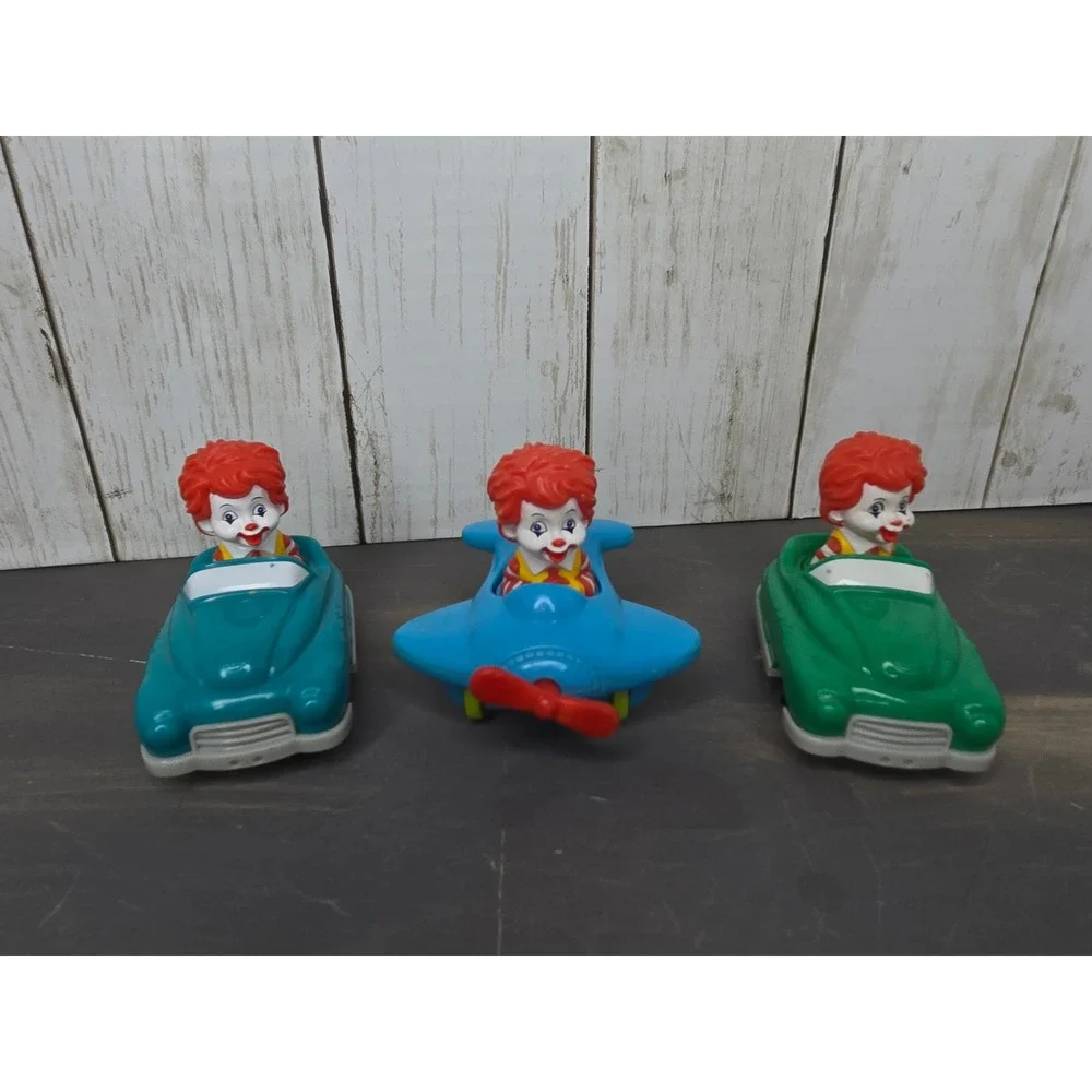Vintage 2006 2007 2008 McDonald's Happy Meal Toys Baby Ronald Car Plane‎